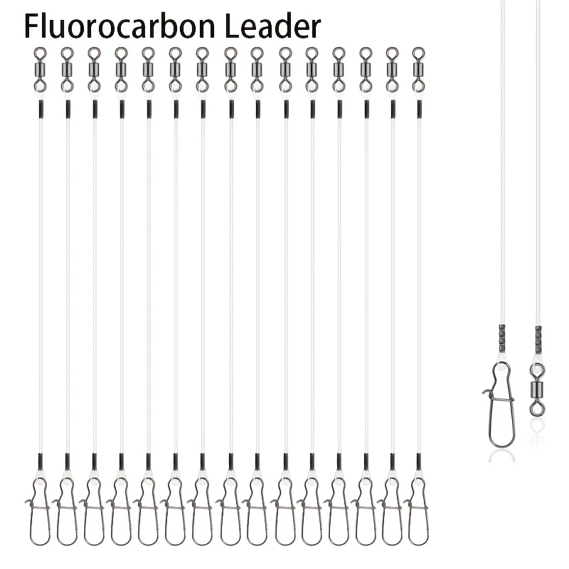 Ice Fishing Tip Up - 15 stuks Fluorocarbon draadlijn voor het