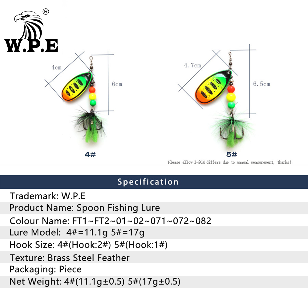 W.p.e Gloednieuwe Lepel Lokken - Fishing Equipment Brands recensie en prijs