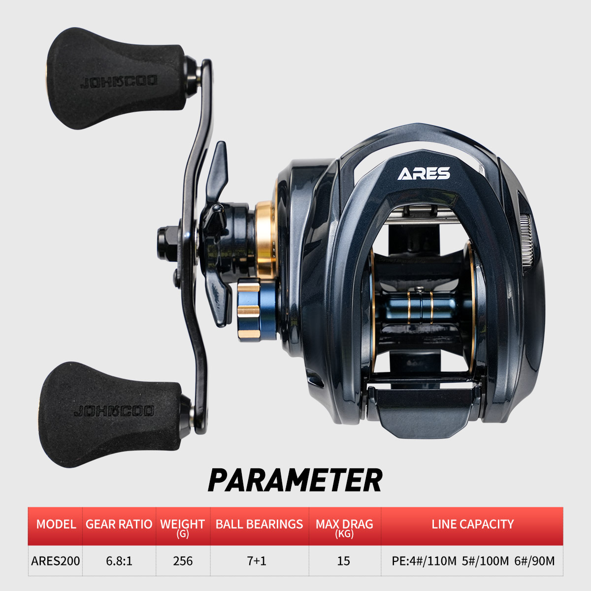 Baitcasting Reel Metalen Licha - Abu Garcia Reel Max recensie en prijs